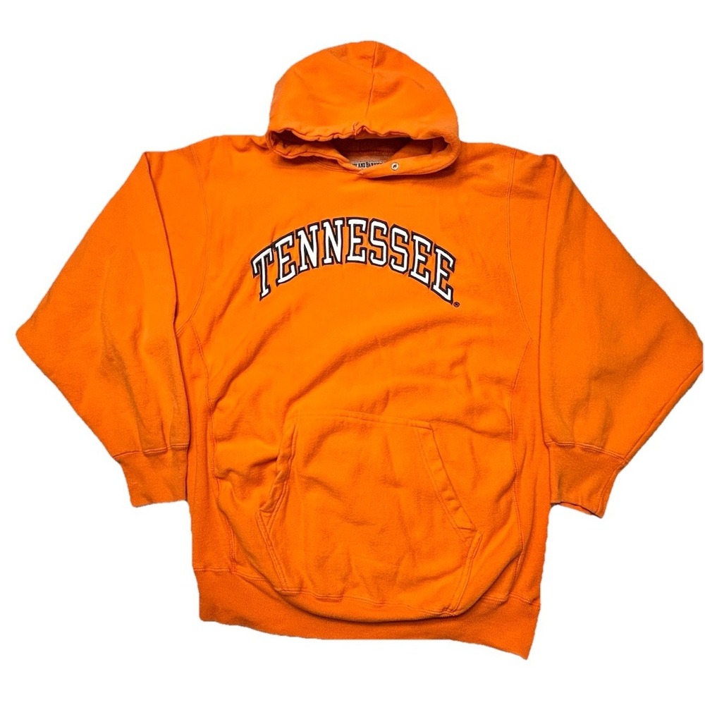 Vintage Tennessee Volunteers Hoodie Steve & Barry's Orange Y2K‎ Pullover L